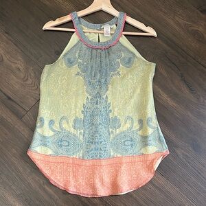 Sundance Silk Sleeveless Flowy Shirt Size 2